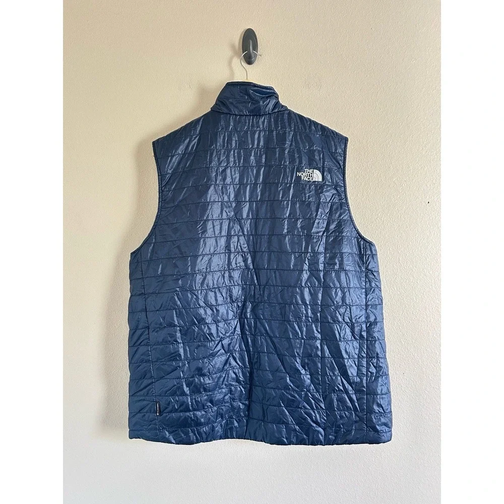 The North Face Mens Quilted Puffer Vest Navy  Size XL Full Zip